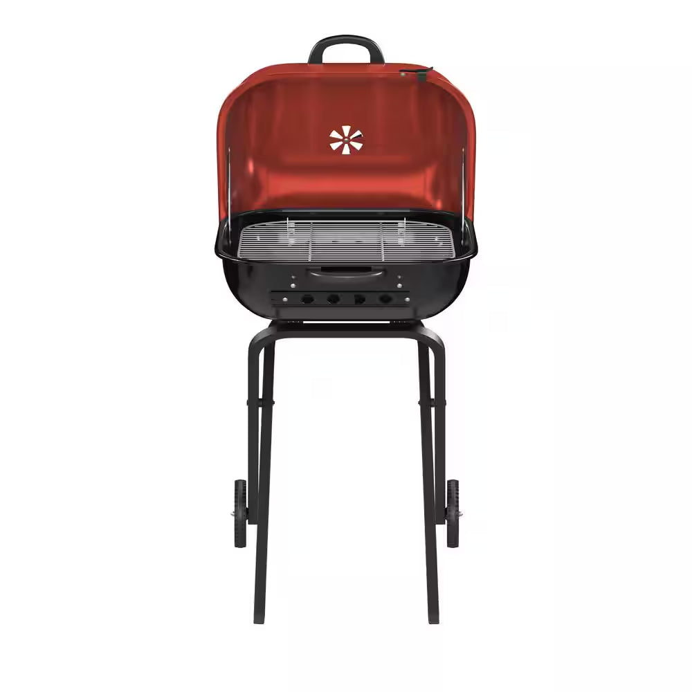 Walk-A-Bout Portable Red Charcoal Grill