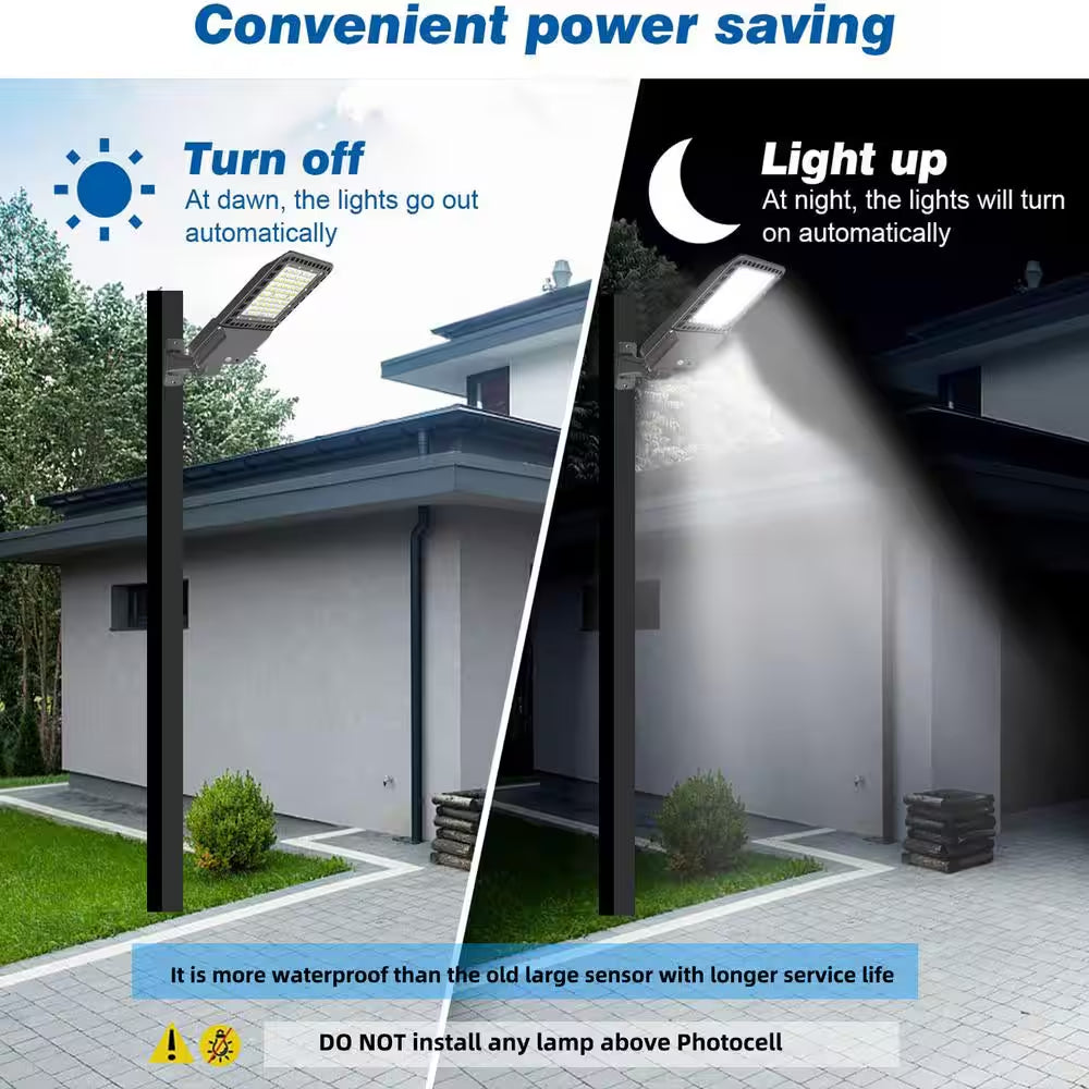 1500- Watt Equivalent 300-Watt Integrated LED Bronze Parking Lot Area Light 5000K Daylight Arm Mount IP65