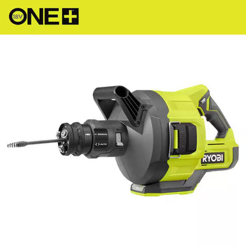 ONE+ 18V Cordless Drain Auger with 35 Ft Cable, LED Light, Auto Feed/Retract, Cable Lock, Enclosed Drum (Tool Only)