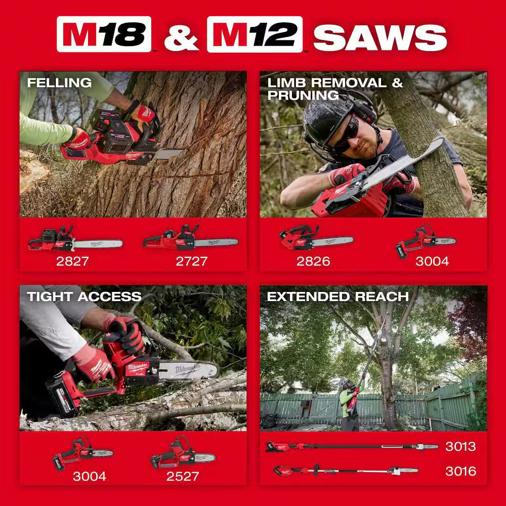 M18 FUEL QUIK-LOK 10 In. Pole Saw Attachment (Tool-Only)