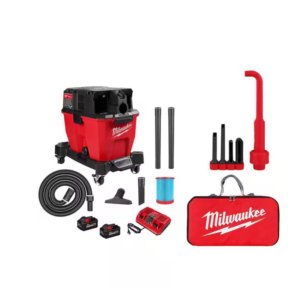 M18 18-Volt 2 Gal. Lithium-Ion Cordless Wet/Dry Vacuum with M18 XC 5.0 Ah Starter Kit