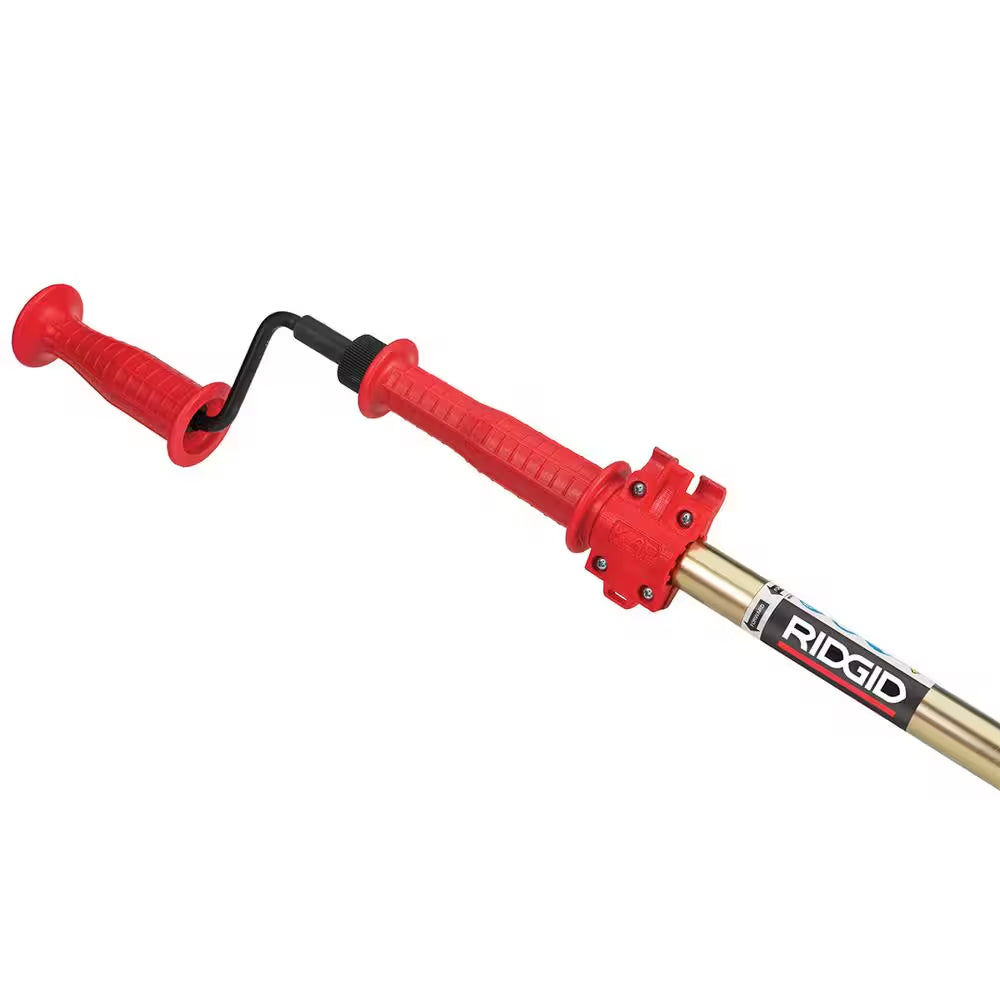 K-6P Hybrid Toilet Snake Auger, Cable Extends to 6 Ft. with Integrated Bulb Head (Manual or Cordless Drill Operated)