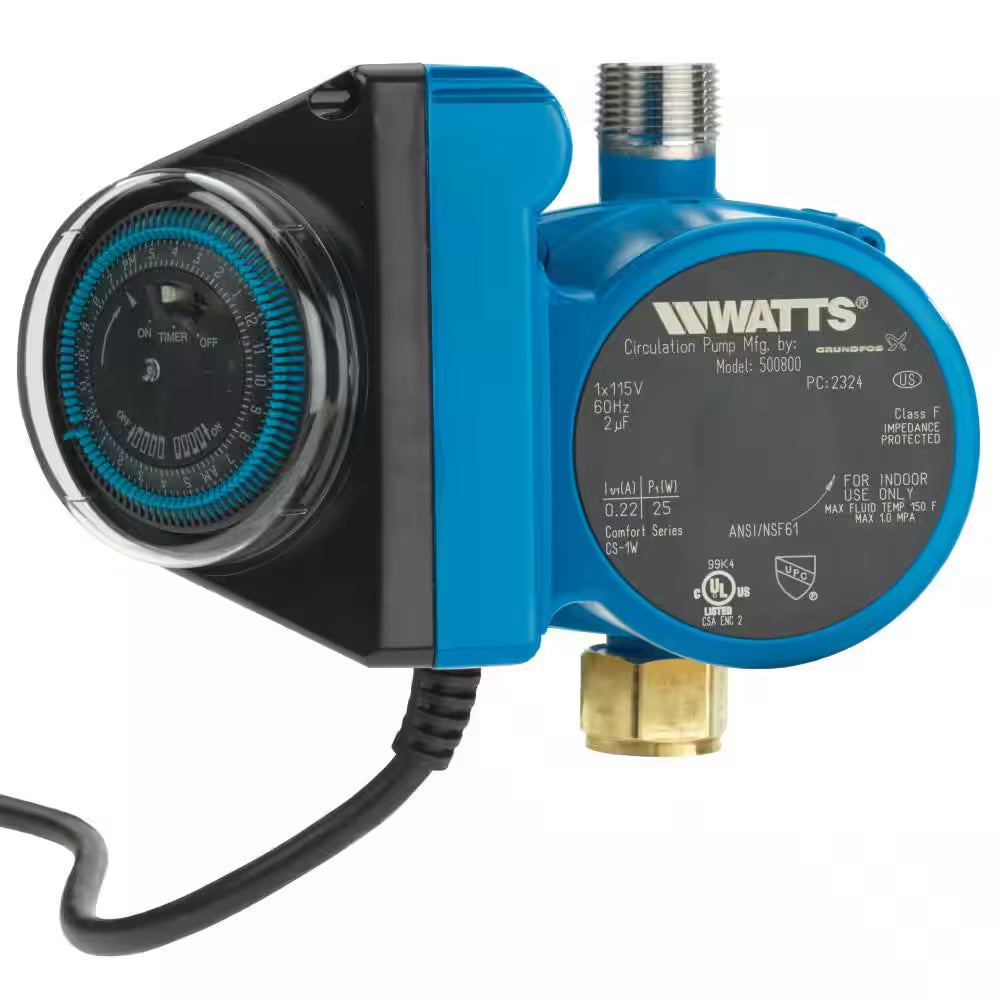 Hot Water Recirculation System, Heat H2O, 24 Hr Programmable Timer
