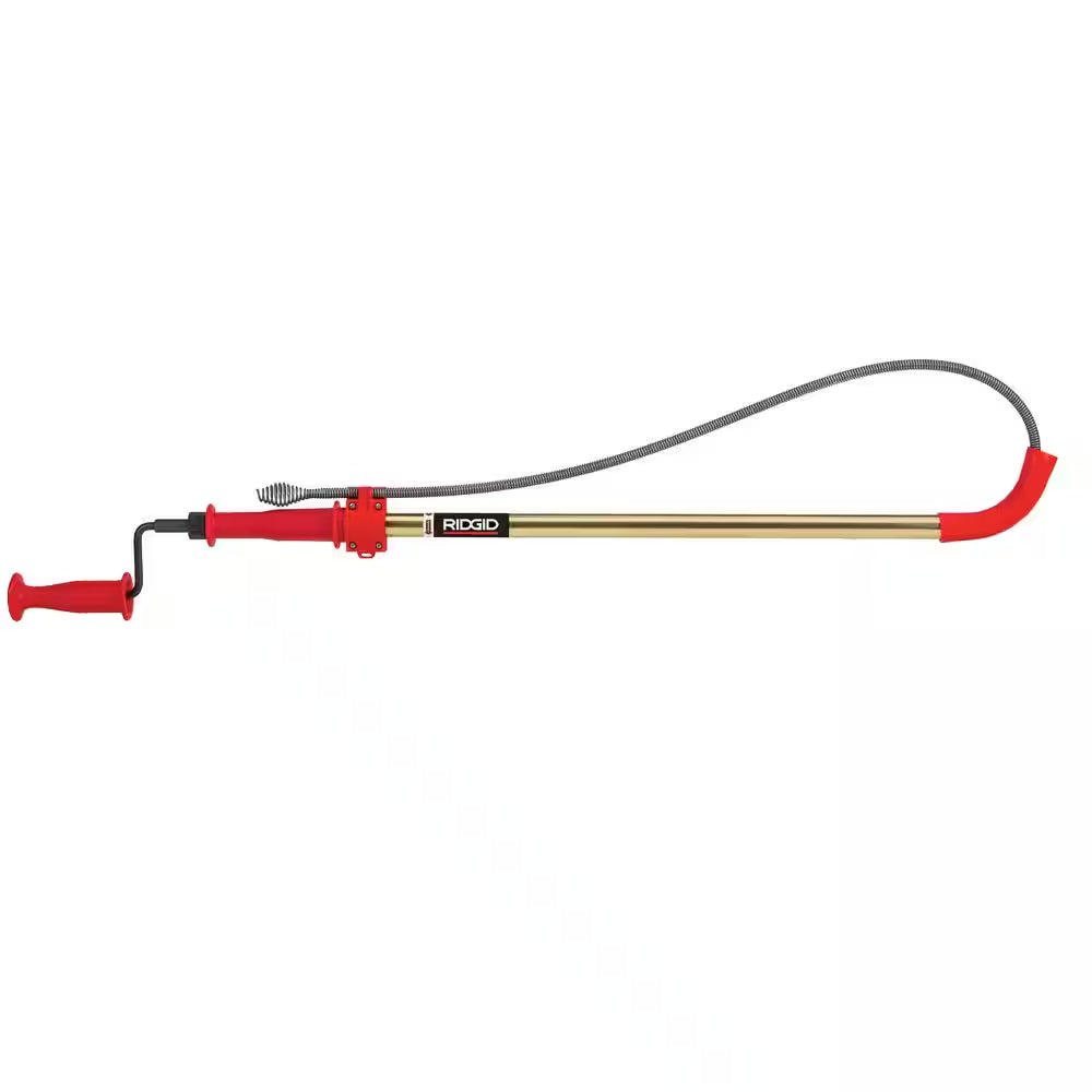 K-6P Hybrid Toilet Snake Auger, 6 Ft. Cable with Integrated Bulb Head and Convenient Storage Bag Bundle
