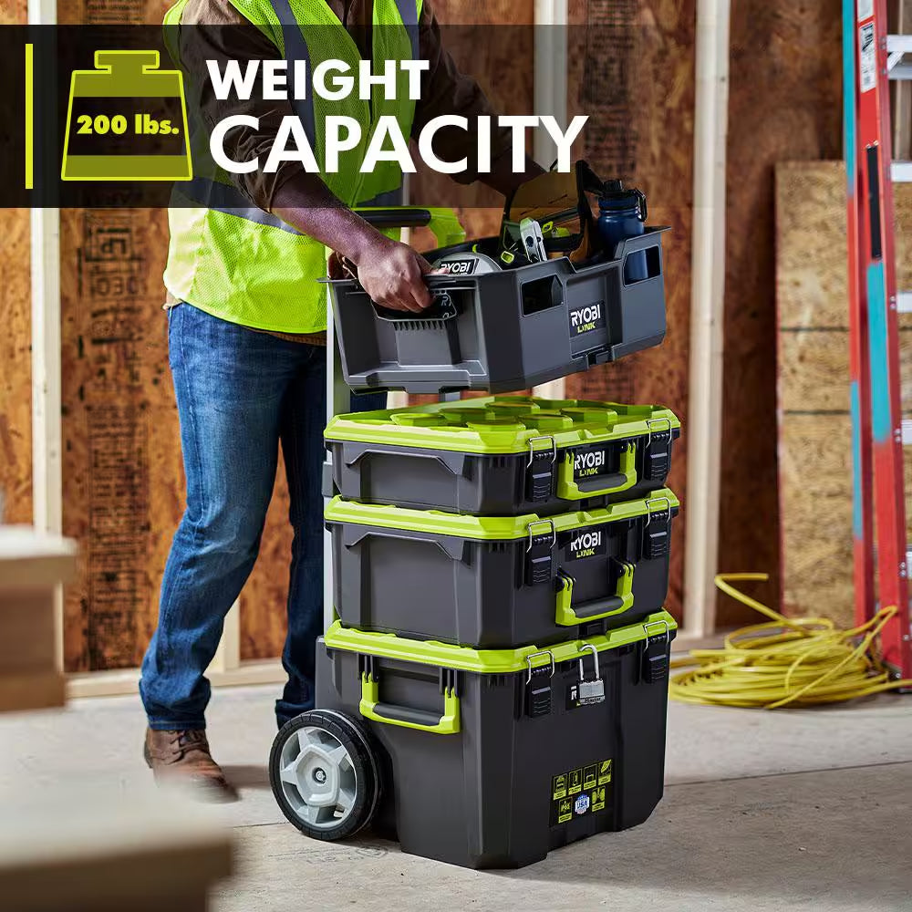 22.2 In. LINK Rolling Tool Box with Medium Tool Box, Standard Tool Box, and Tool Crate