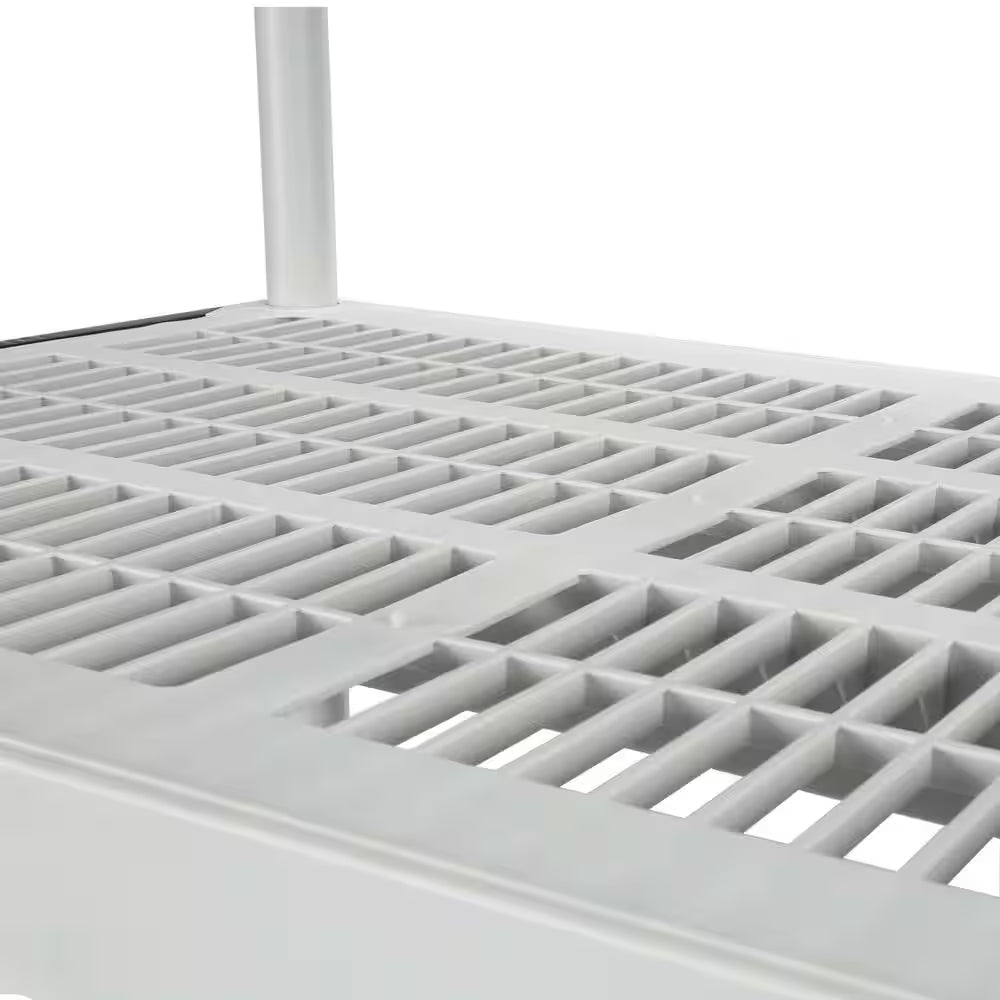 5-Tier Easy Assembly Multi-Purpose Plastic Garage Storage Shelving Unit in Gray (36 In. W X 72 In. H X 24 In. D)