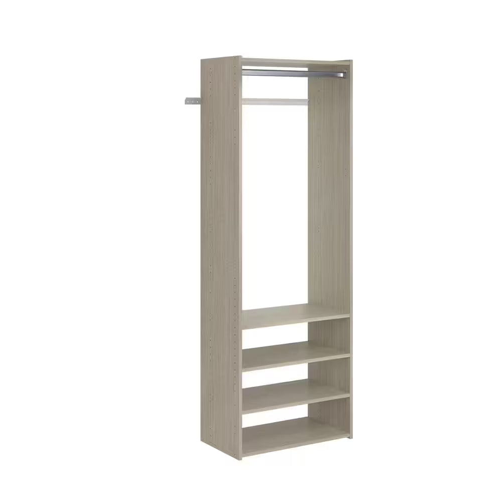 Select 25 In. W Classic White Wood Closet Tower