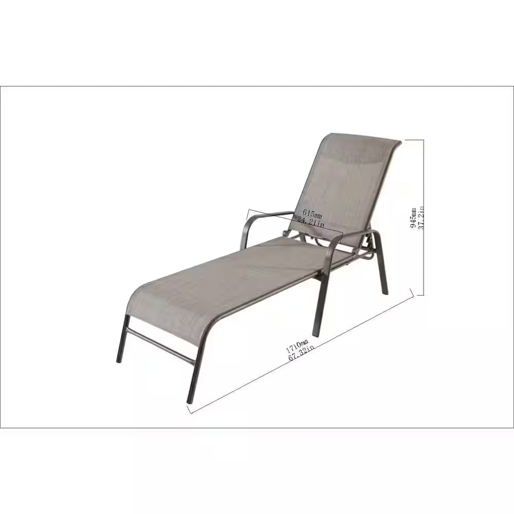 Sling Stack Outdoor Chaise Lounge-Riverbed
