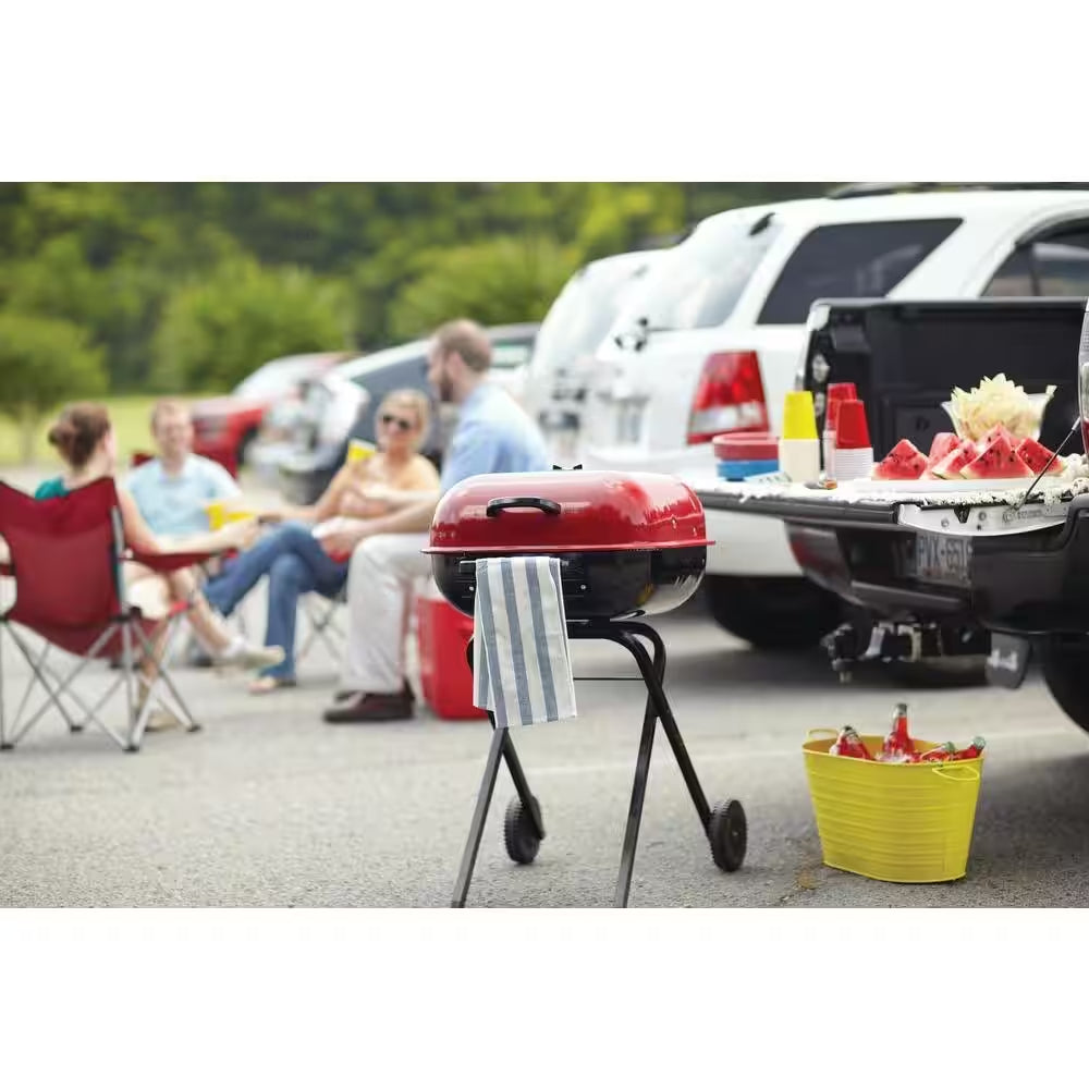 Walk-A-Bout Portable Red Charcoal Grill