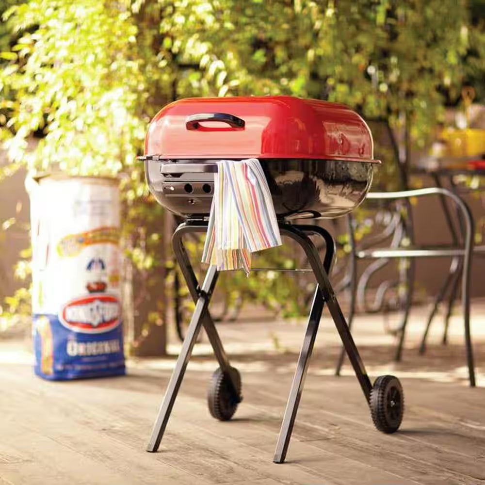 Walk-A-Bout Portable Red Charcoal Grill