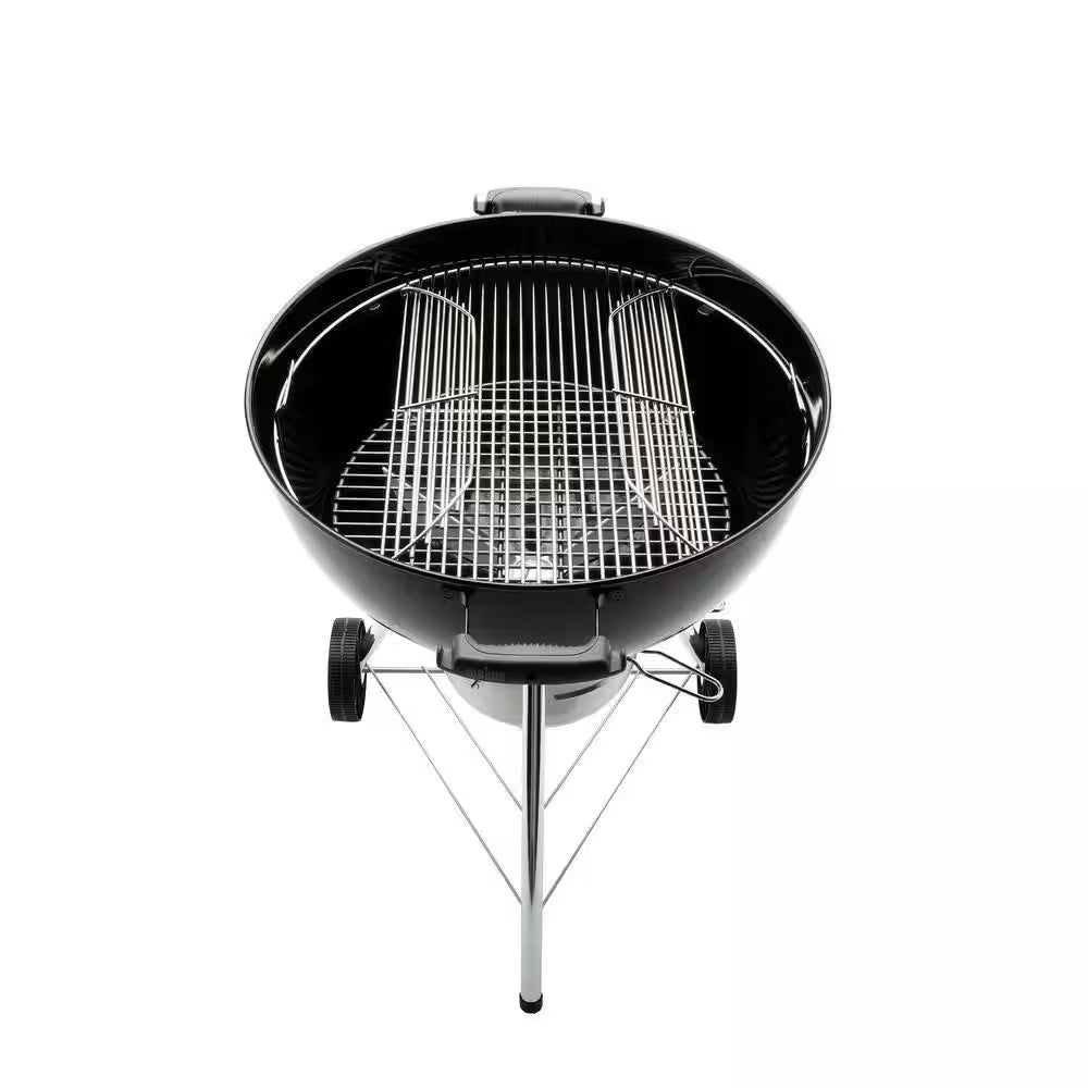Original Kettle Premium 22 In. Charcoal Grill in Black with Built-In Thermometer with Premium Grill Cover