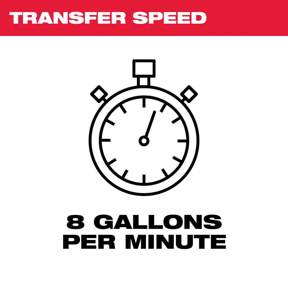M18 18-Volt 1/4 HP Lithium-Ion Cordless Transfer Pump (Tool Only)