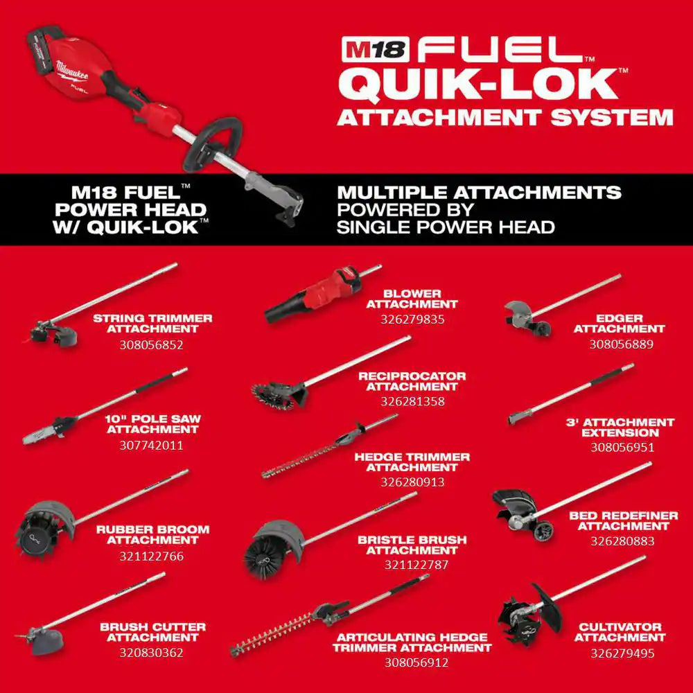 M18 FUEL QUIK-LOK 10 In. Pole Saw Attachment (Tool-Only)