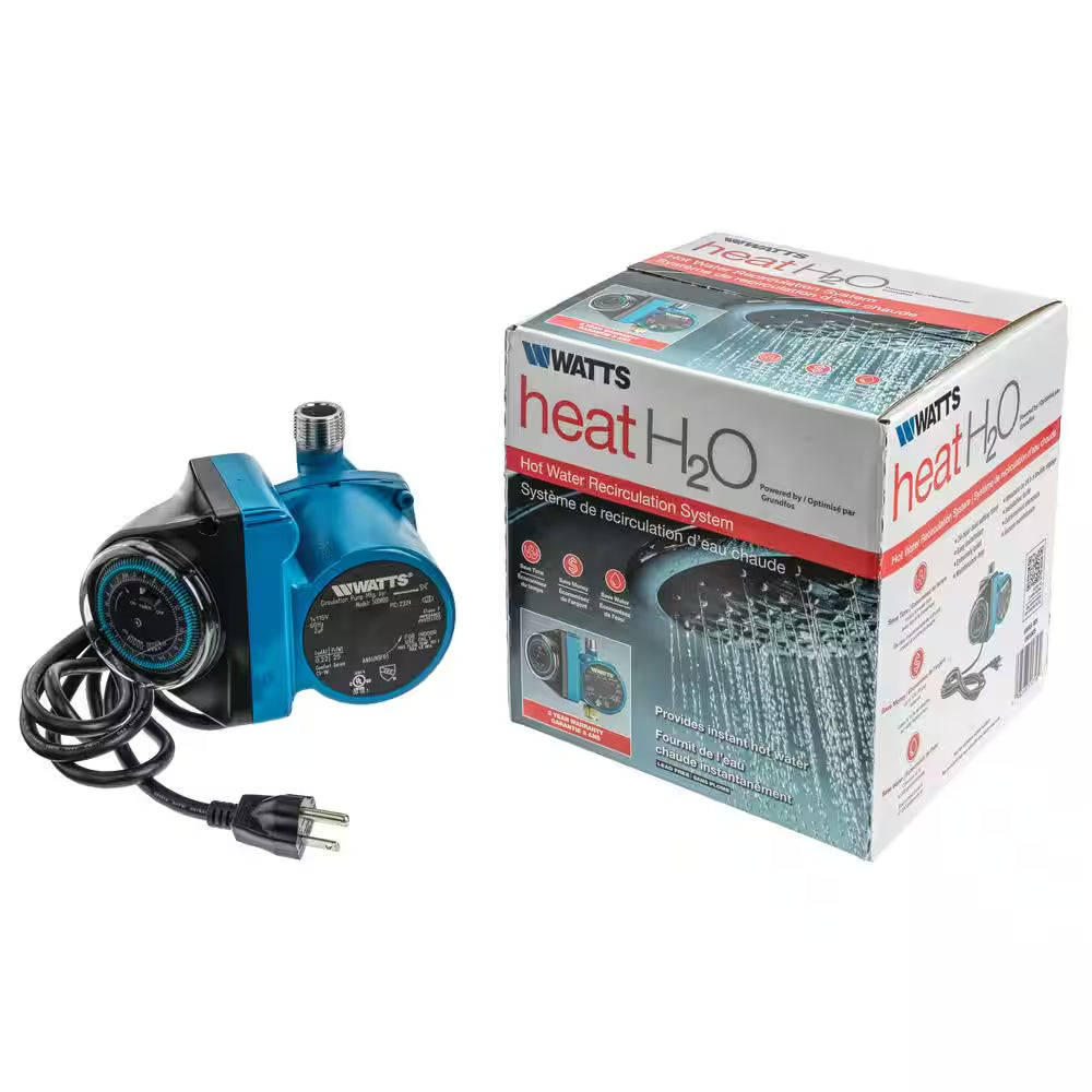 Hot Water Recirculation System, Heat H2O, 24 Hr Programmable Timer