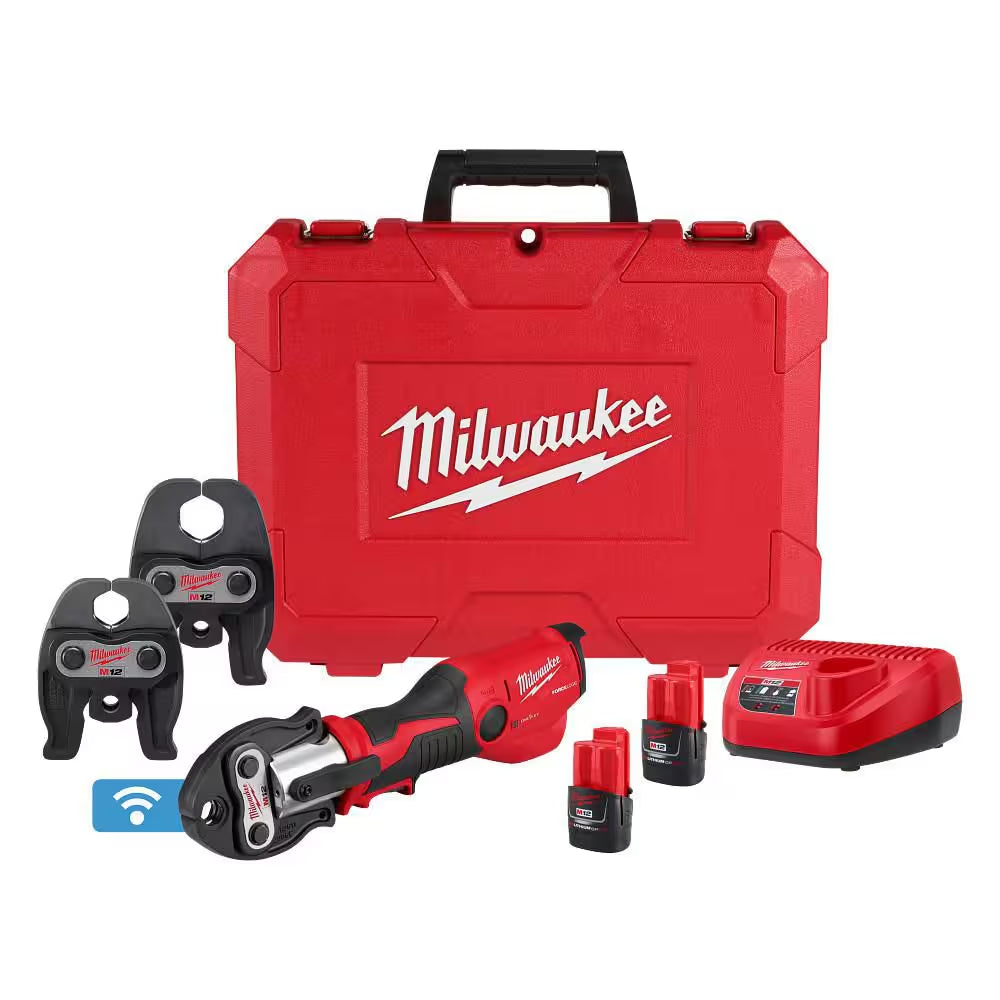 M12 12-Volt Lithium-Ion FORCE LOGIC Press Tool Kit W/ CTS Copper Jaws W/ ONE-KEY