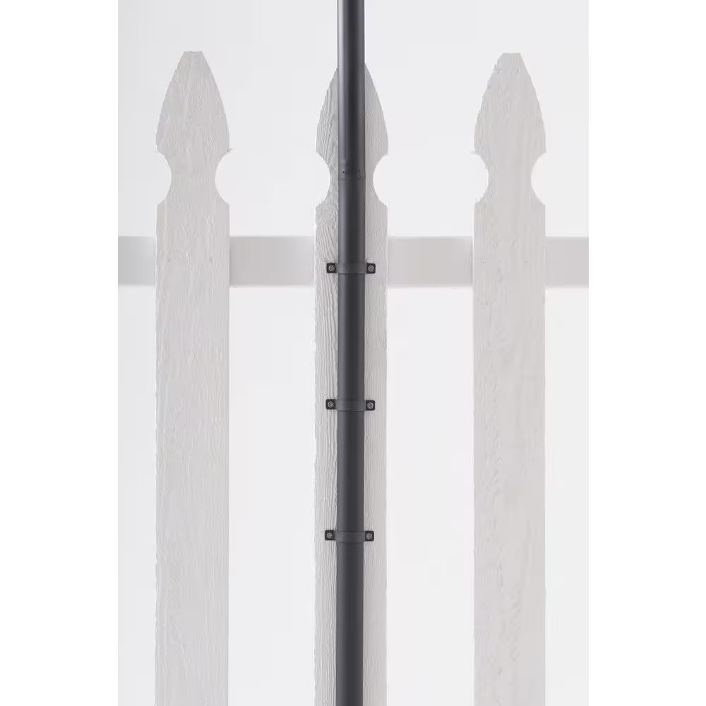 9.8 Ft. String Light Pole in Black (1-Pack)