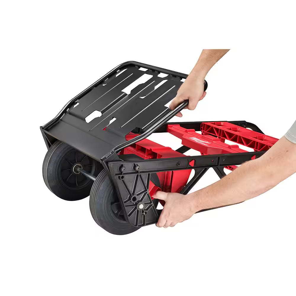 PACKOUT 20 In. 2-Wheel Utility Cart with Large Tool Box and Crate (3-Piece)