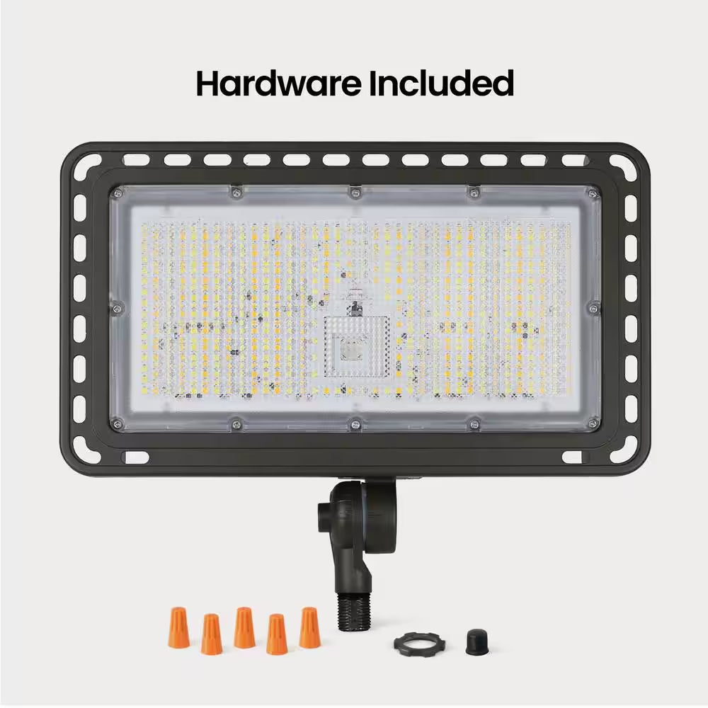 15000 Lumen Select Integrated LED Selectable 5CCT Bronze Dusk to Dawn or Motion Commercial Ground/Wall Flood Light
