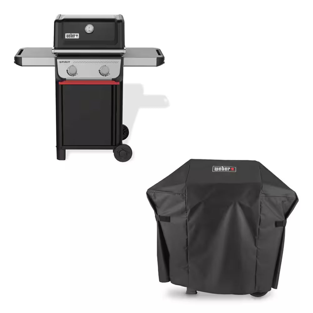 Spirit E-210 2-Burner Liquid Propane Gas Grill in Black with Snap-Jet Ignition