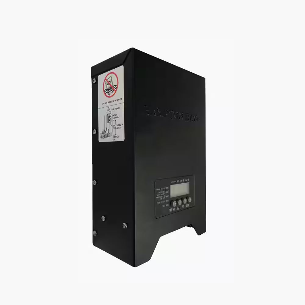 Low-Voltage 300-Watt Metal Landscape Lighting Transformer with Dusk to Dawn Sensor