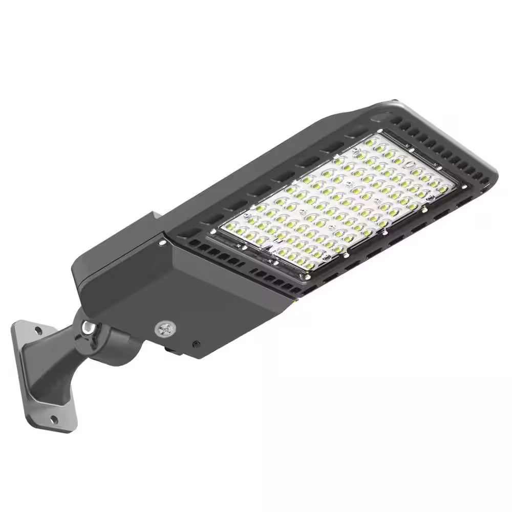 1500- Watt Equivalent 300-Watt Integrated LED Bronze Parking Lot Area Light 5000K Daylight Arm Mount IP65