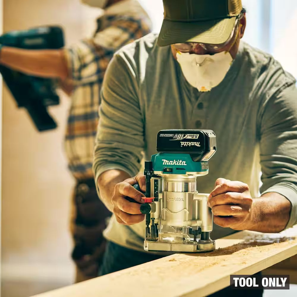 18V LXT Lithium-Ion Brushless Cordless Variable Speed Compact Router with Built-In LED Light (Tool Only)