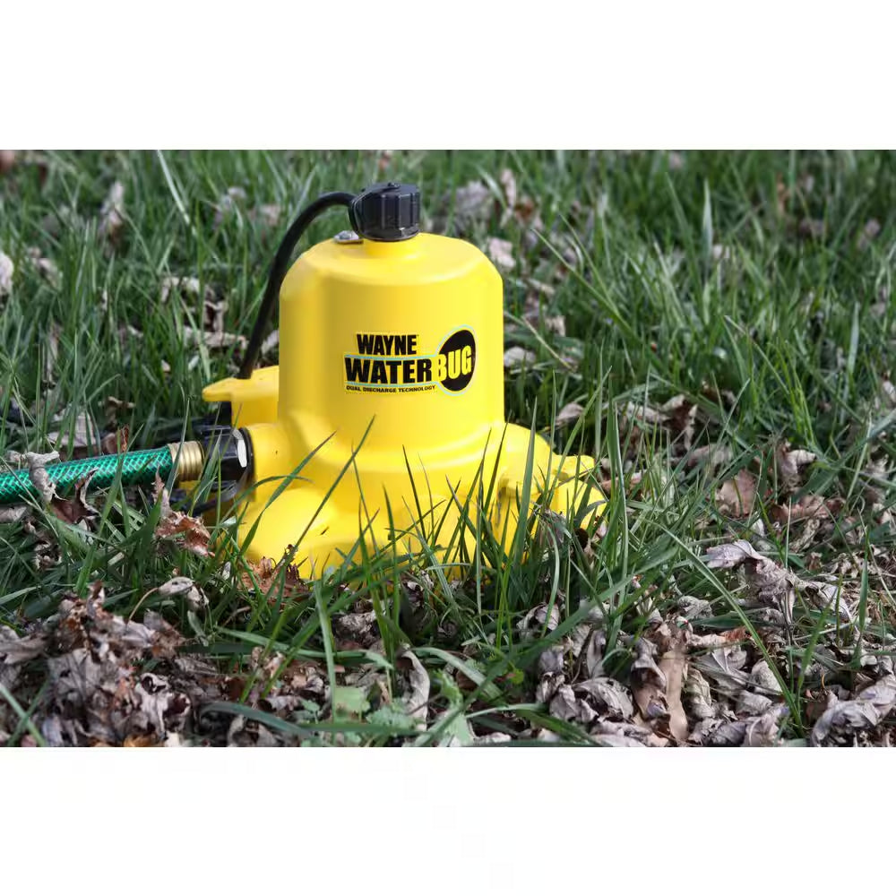1/6 HP Waterbug Submersible Utility Pump with Multi-Flo Technology