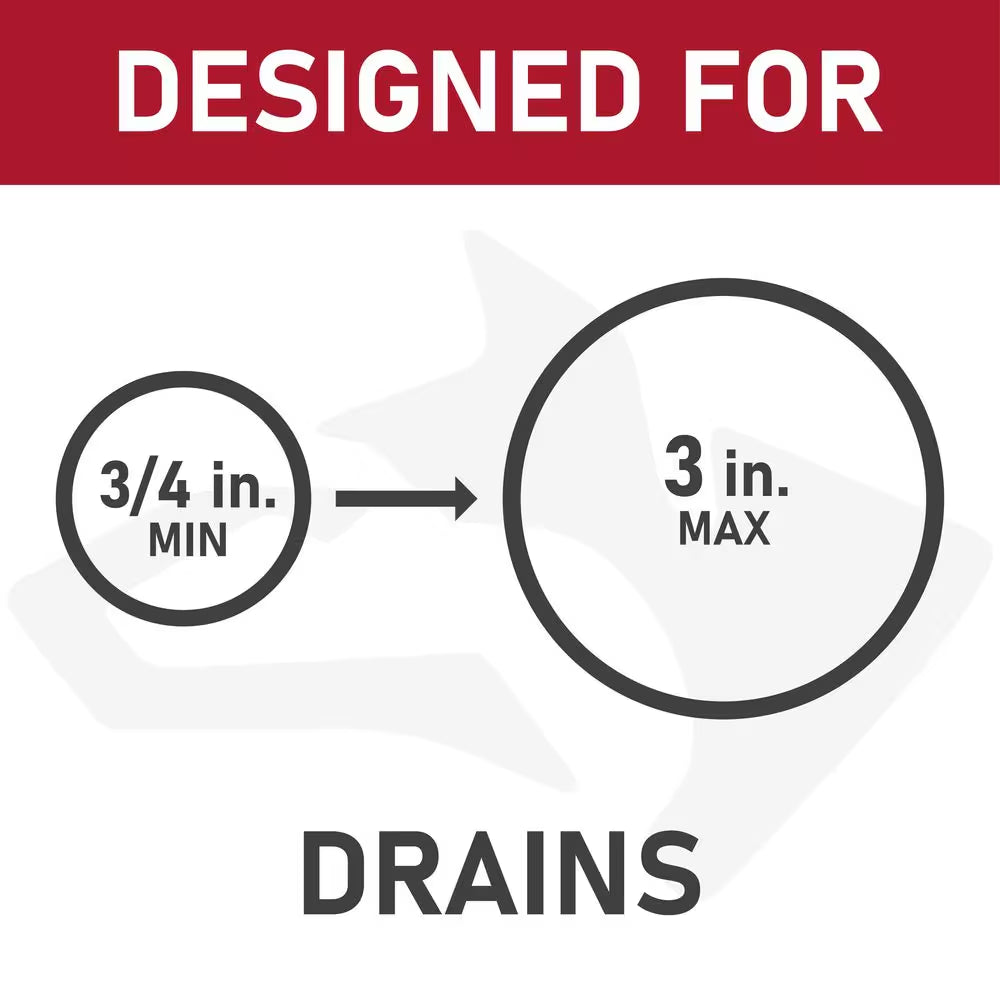 50 Ft. Drain Auger, Replacement Cable for Electric Augers