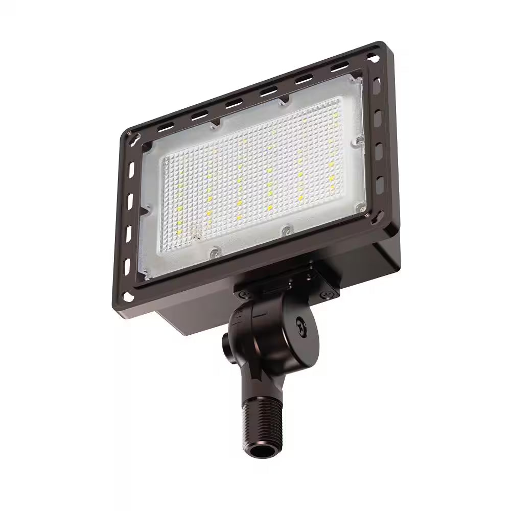 4000/6000/8000 Lumen Select Integrated LED Selectable 5CCT Bronze Dusk to Dawn Commercial Ground/Wall Flood Light