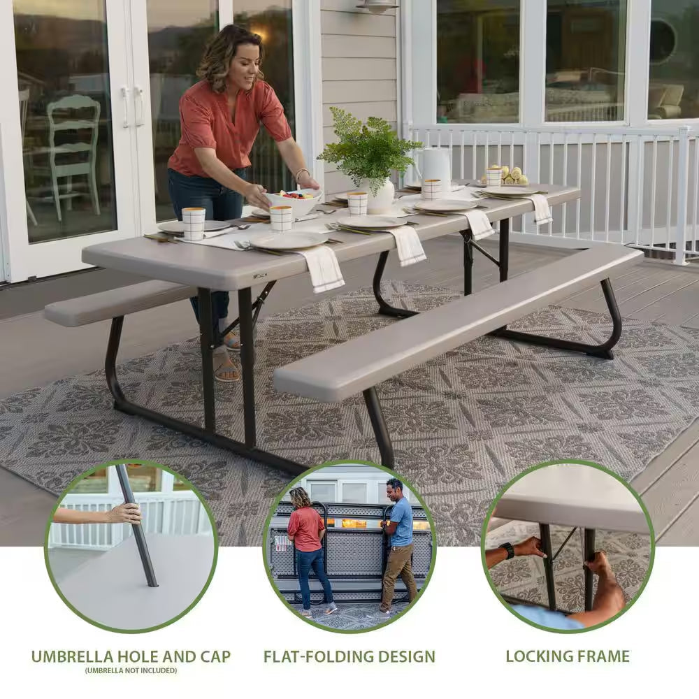 57 In. X 96 In. Commercial Grade Picnic Table