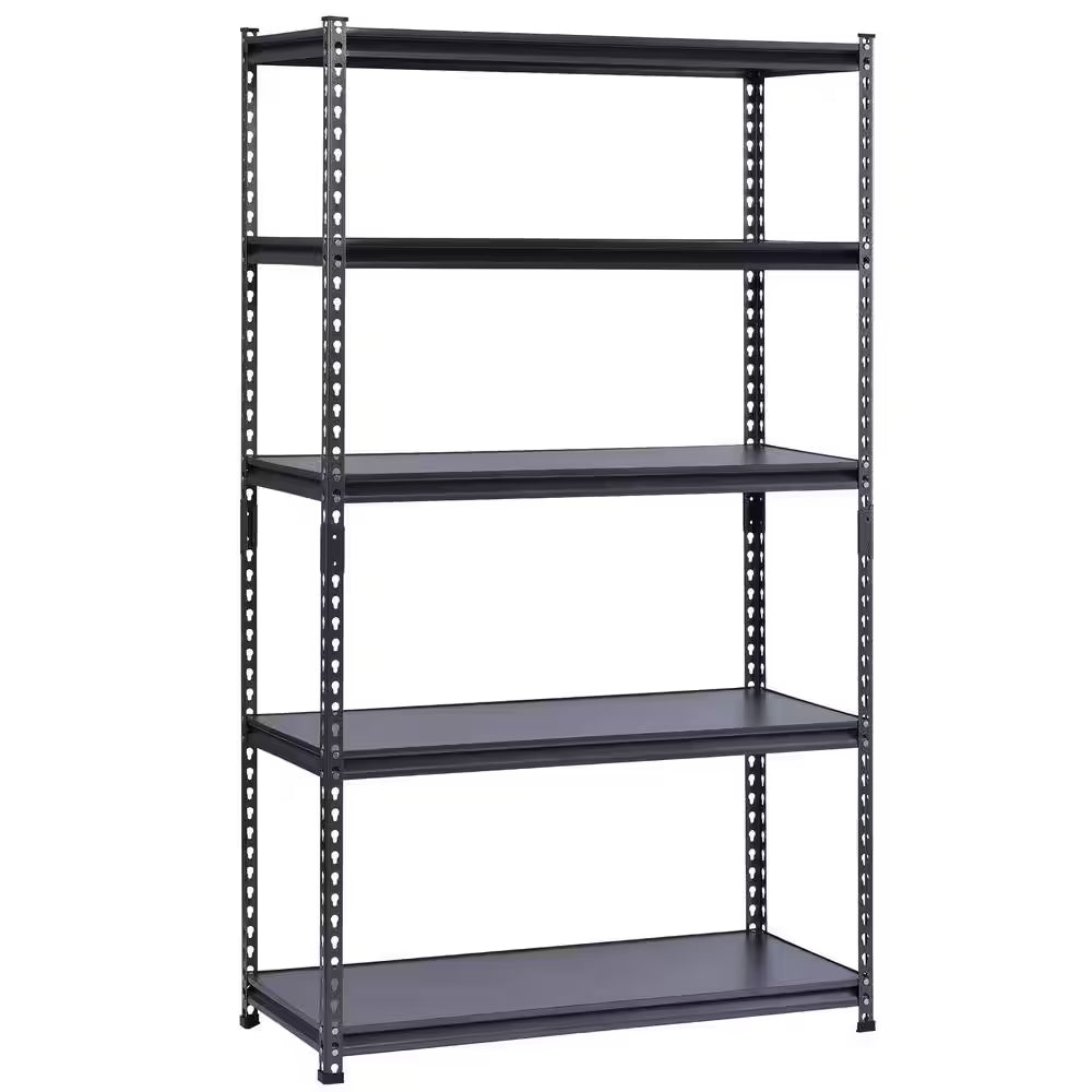 5-Tier Steel Garage Storage Shelving Unit in Silver Vein (42 In. W X 72 In. H X 18 In. D)