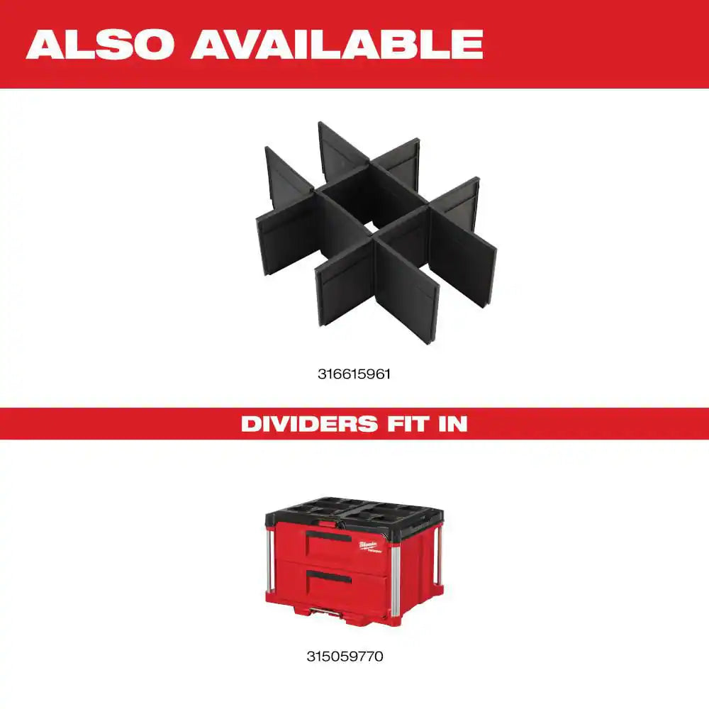 PACKOUT 22 In. 2-Drawer Tool Box with Metal Reinforced Corners
