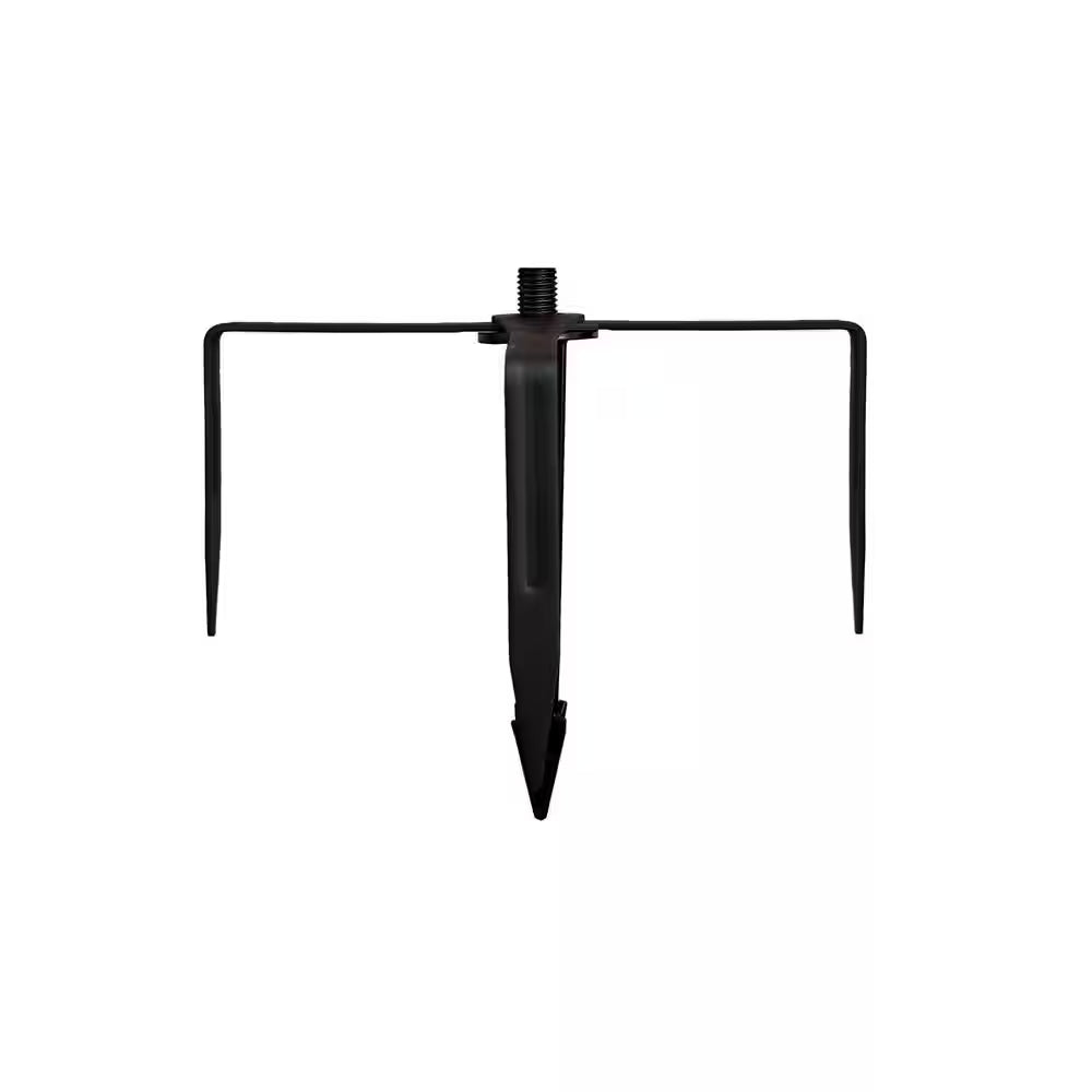 9.8 Ft. String Light Pole in Black (1-Pack)