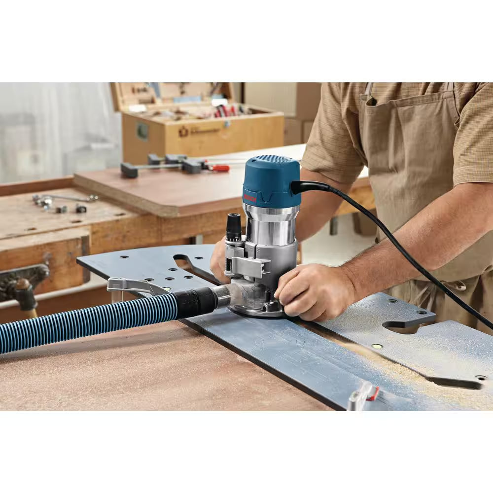 12 Amp 2-1/4 Horse Power Corded Peak Variable Speed Plunge and Fixed Base Router Kit with Hard Case