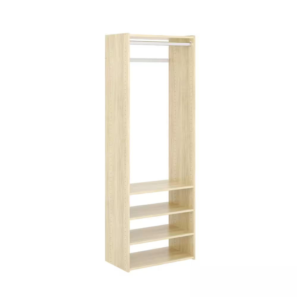 Select 25 In. W Classic White Wood Closet Tower