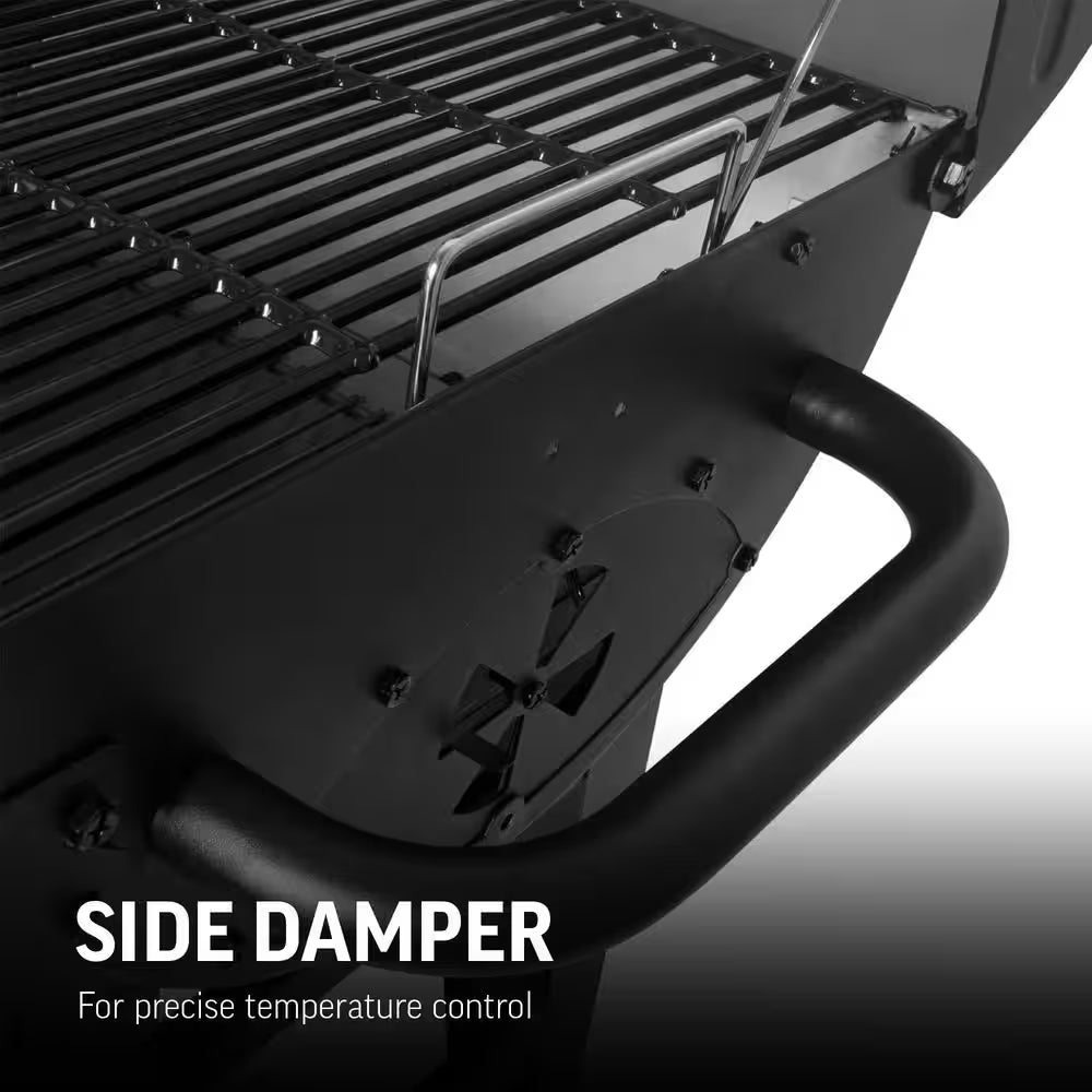Double Play 1,260 Sq., In. 3-Burner Gas and Charcoal Grill in Black