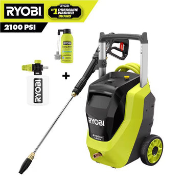 2100 PSI 1.2 GPM Cold Water Corded Electric Pressure Washer with Foamer and 4 Oz. Pump Protector