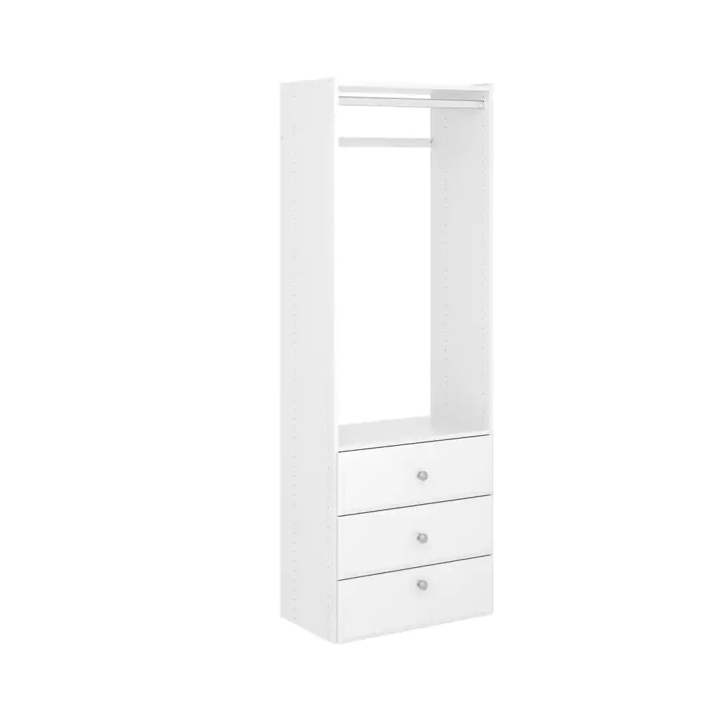 Elite 25 In. W Classic White Wood Closet Tower