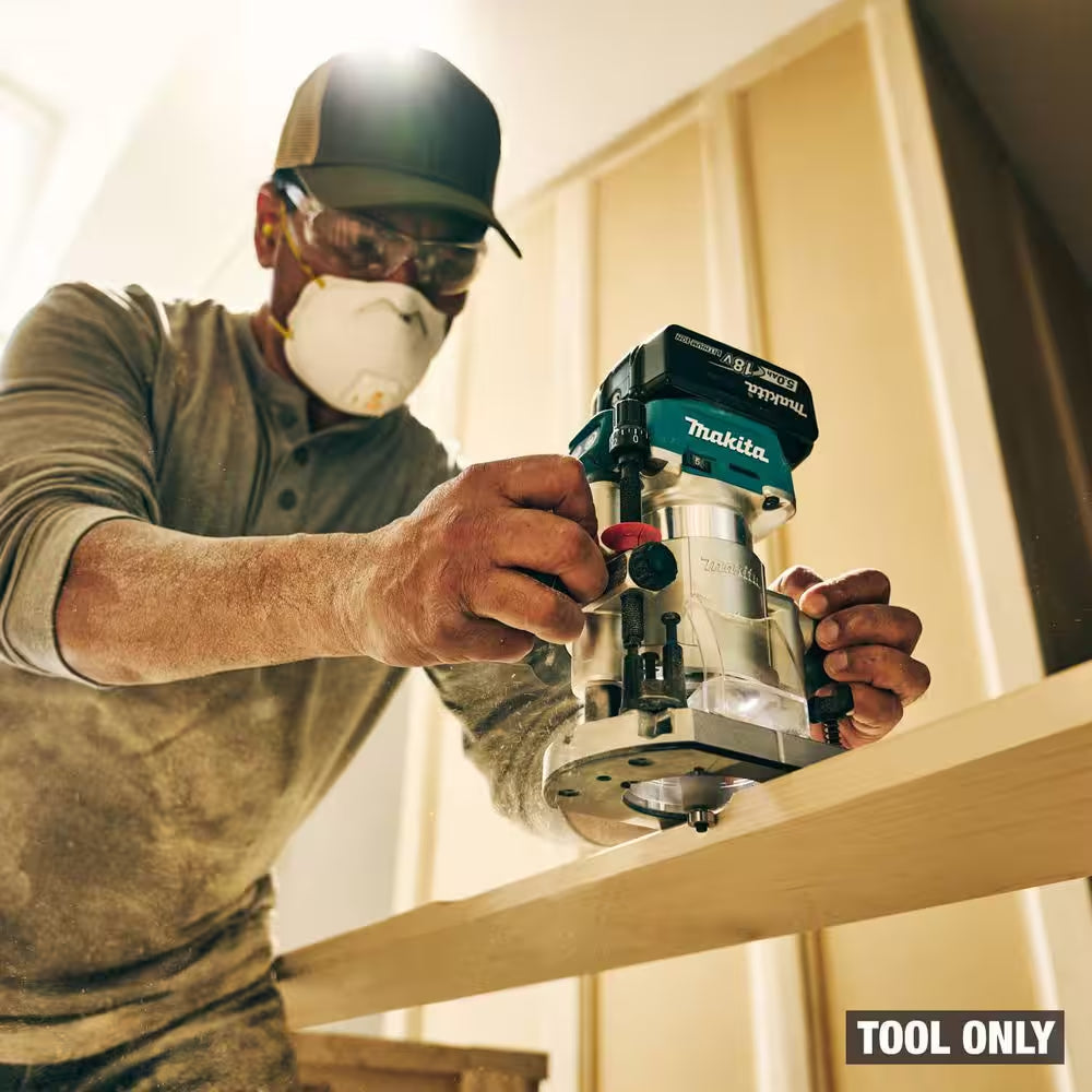 18V LXT Lithium-Ion Brushless Cordless Variable Speed Compact Router with Built-In LED Light (Tool Only)