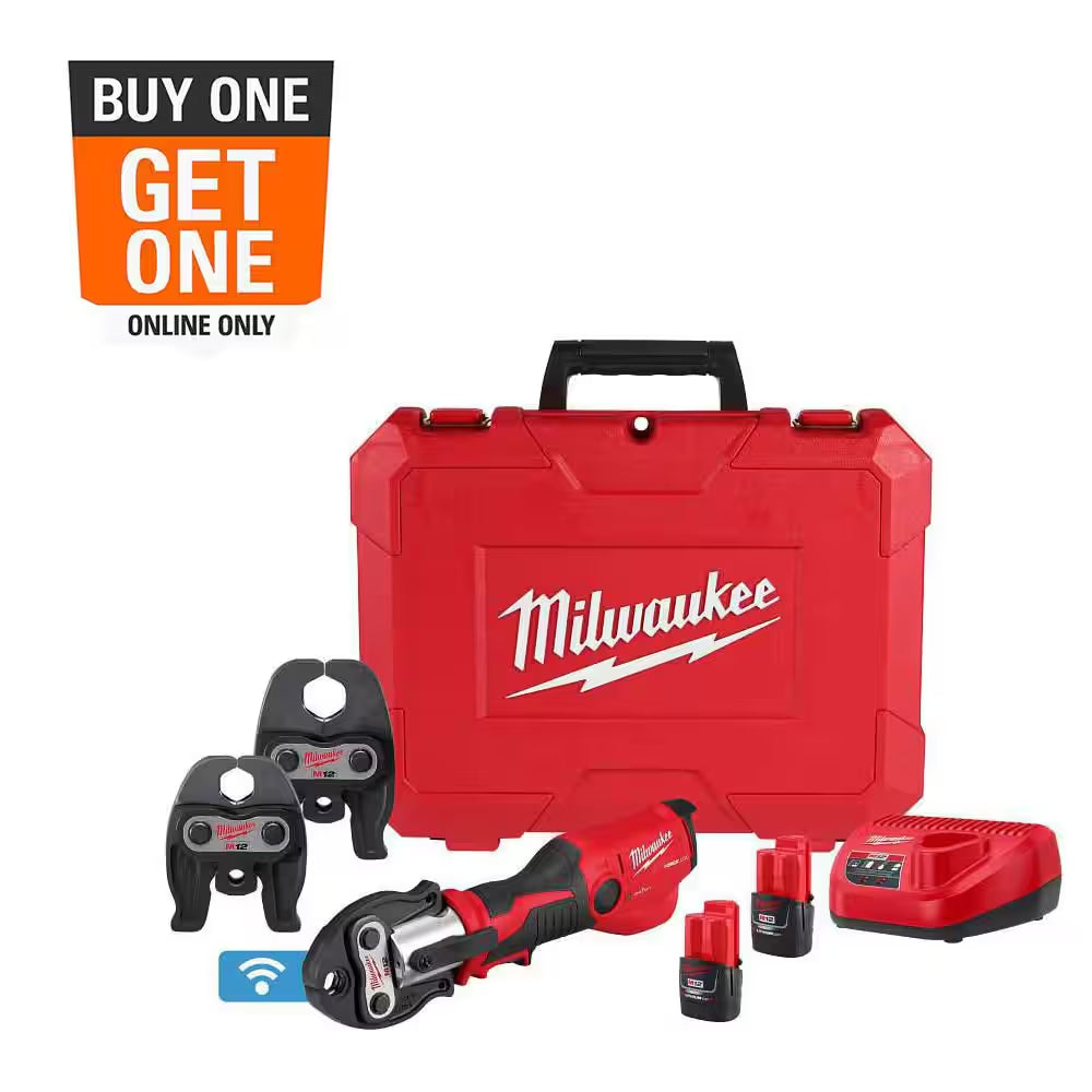 M12 12-Volt Lithium-Ion FORCE LOGIC Press Tool Kit W/ CTS Copper Jaws W/ ONE-KEY