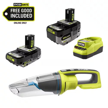 ONE+ 18V HIGH PERFORMANCE Kit W/ 4.0 Ah Battery, 2.0 Ah Battery, Charger, & FREE ONE+ Cordless Wet/Dry Hand Vacuum