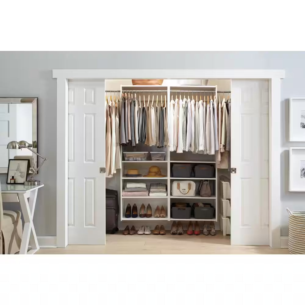 Select 25 In. W Classic White Wood Closet Tower