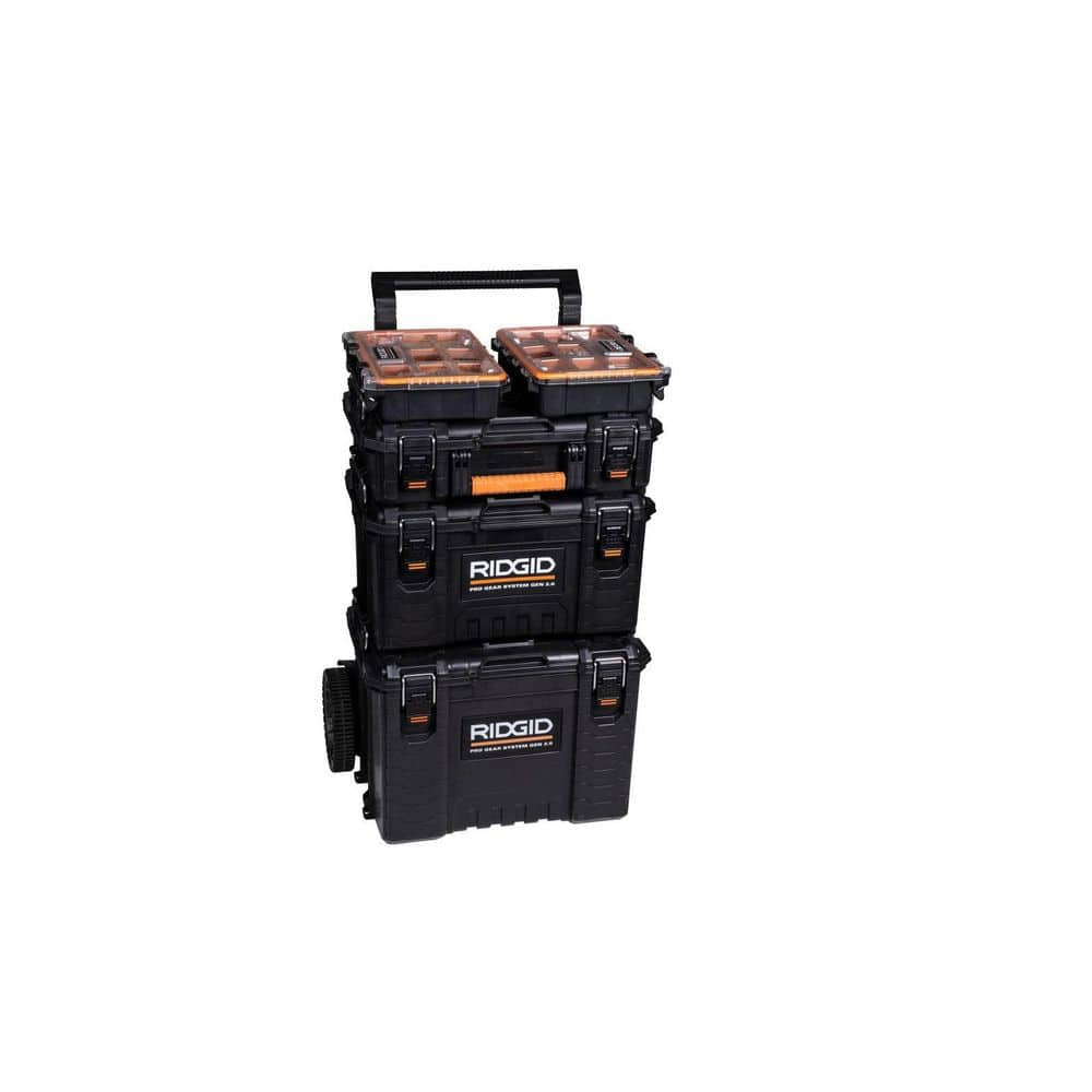 Pro Gear System Gen 2.0 Stackable 25 in All Terrain Rolling Tool Box with 9 In. Wheels