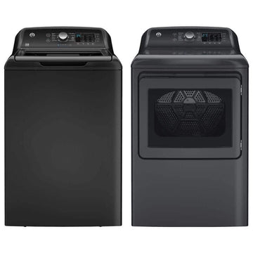 4.5 cu. ft. Top Load Washer and 7.4 cu. ft. Front Load Dryer Set in Diamond Gray