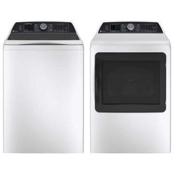 Profile 5.4 cu. ft. Smart Top Load Washer and 7.4 cu. ft. Smart Dryer Set