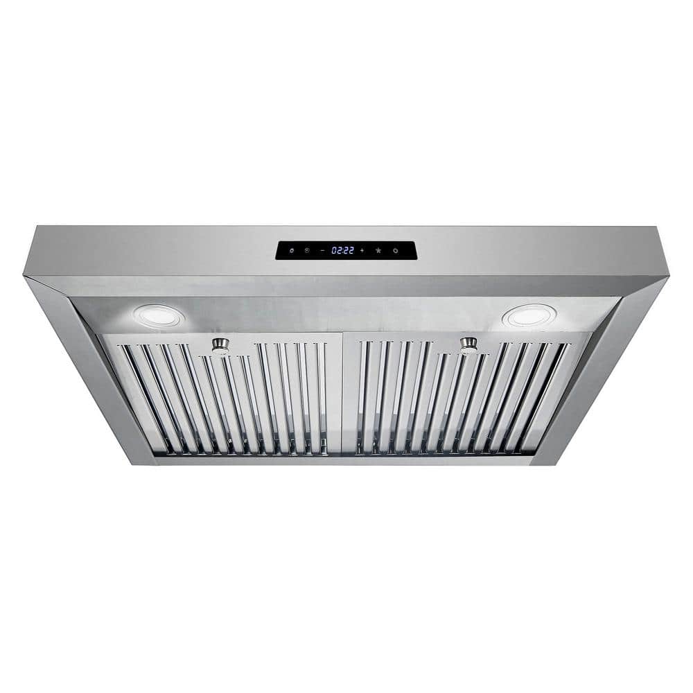 Cosmo Haven Collection 30 in. 380 CFM Ducted Under Cabinet Range Hood Stainless Steel