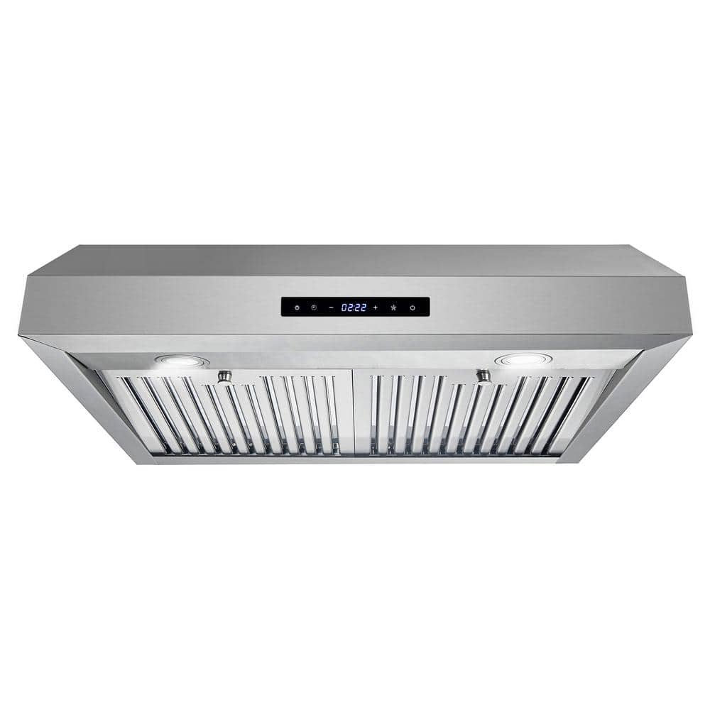 Cosmo Haven Collection 30 in. 380 CFM Ducted Under Cabinet Range Hood Stainless Steel
