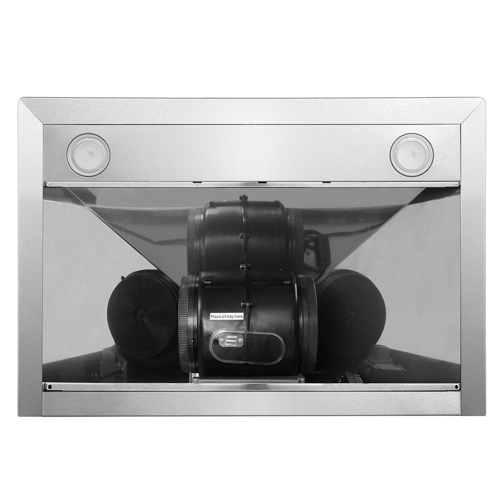Cosmo Vista Collection 30 in. 380 CFM Ducted Wall Mount Range Hood Stainless Steel