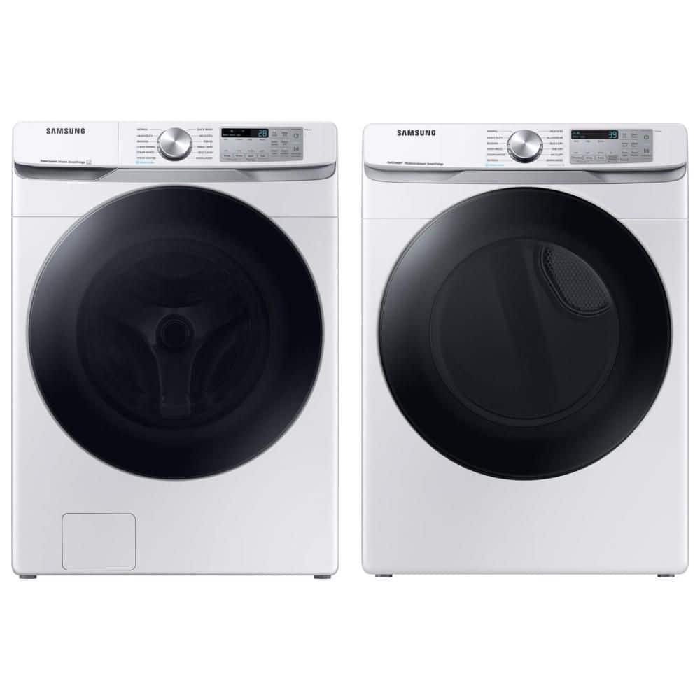 4.5 cu. ft. Smart High-Efficiency Washer and 7.5 cu. ft. Vented Smart Dryer Set in White