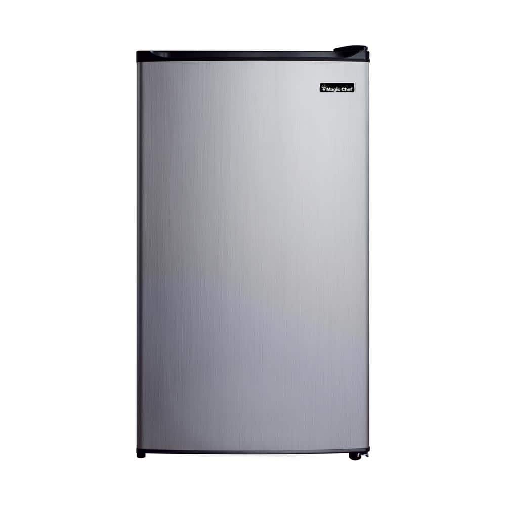 2.6 cu. ft. Mini Fridge in Stainless Steel Look without Freezer